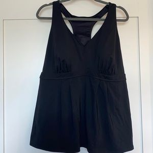 Lands End Black Tankini Top